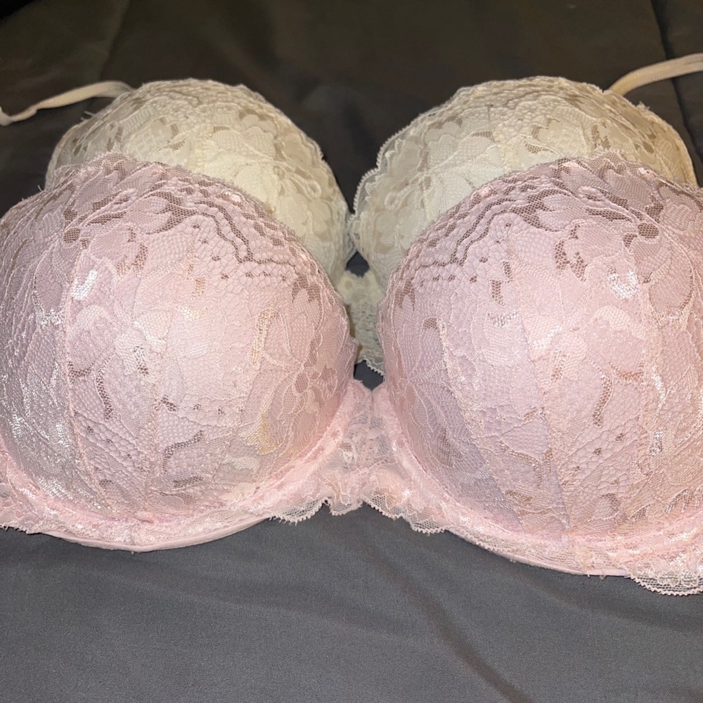 2 PINK Victoria’s Secret Lace Bras